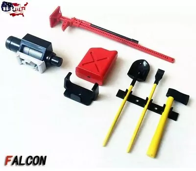 1/10 Scale Accessories Kit For RC Crawlers Gas Can Shovel Hammer Wench 6PCS • $12.99