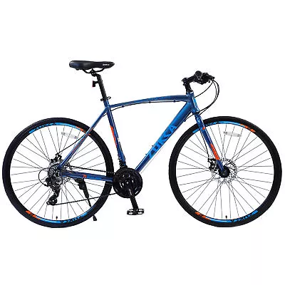 24 Speed Hybrid Bike Disc Brake 700C Road Bike Aluminum Bicycle Men Women • $325