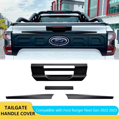 For Ford Ranger Next Gen Sport Raptor 2022 23 24 Tailgate Handle Cover Rear Trim • $48