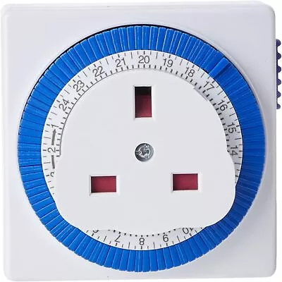 STATUS Timer Switch Square | 24 Hour Segment Timer Light Switch | White UK Plug • £10.29