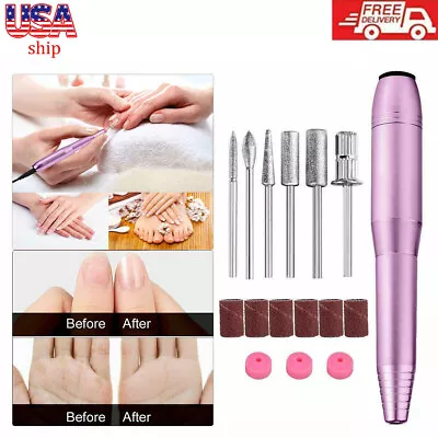 20000RPM Pro Electric Nail File Drill Manicure Tool Pedicure Machine Set Kit US • $8.99