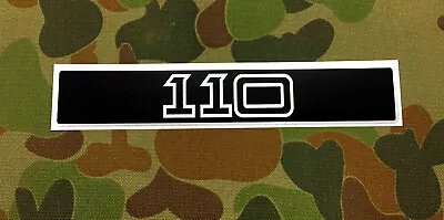 Ex Army 110 Land Rover Perentie Radiator Panel Decal • $30