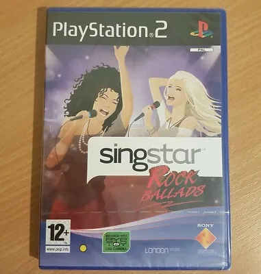 £19.99 • Buy SINGSTAR ROCK BALLADS Sony Playstation 2 Game PS2 NEW SEALED