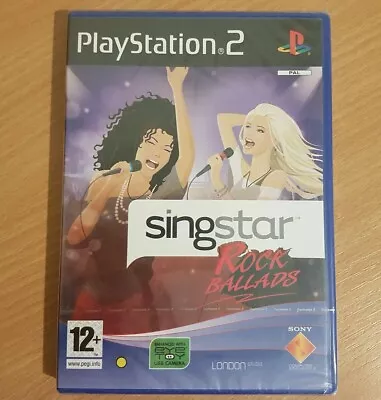 £19.99 • Buy SINGSTAR ROCK BALLADS Sony Playstation 2 Game PS2 NEW SEALED