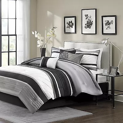 Gray Burnett Comforter Set King 7pc • $44.99