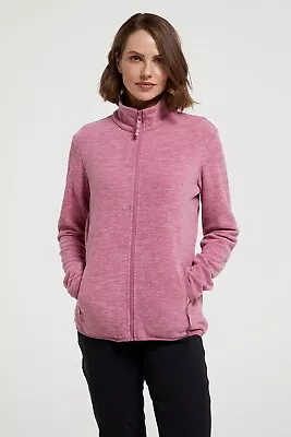 Mountain Warehouse Snowdon Women's Full Zip Sweater Ladies Lightweight Fleece • £24.99