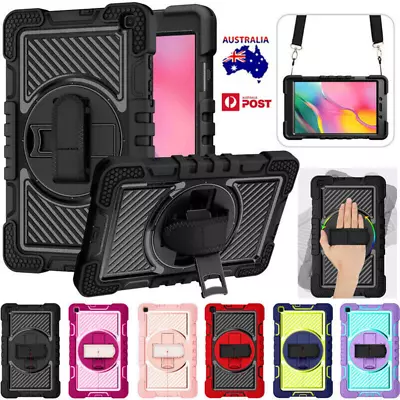 For Samsung Galaxy Tab A A7 A8 S6 S7 S8 Tablet Shockproof Stand Case Cover Strap • $11.59