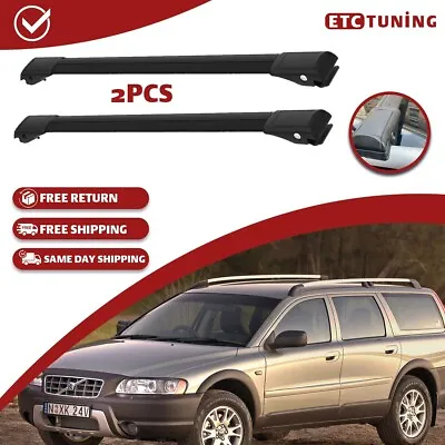 Cross Bars Roof Rack Black Fit Volvo XC70 2000-2007 Luggage Carrier • $116.99