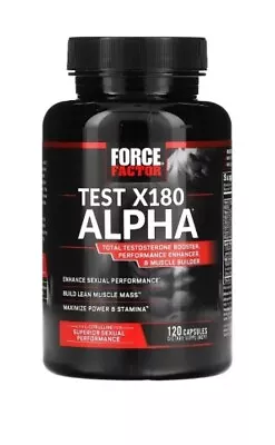 Force Factor Test X180 Alpha Total Testosterone Booster Capsules - 120 Count • $39.99