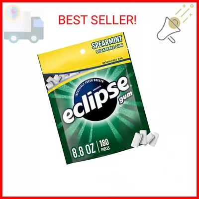ECLIPSE Spearmint Sugarfree Chewing Gum 180 Piece Bag • $11.91