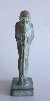 Egyptian Man Mummy Solid Metal Figurine 3.5  Statue Eqypt • $24.99