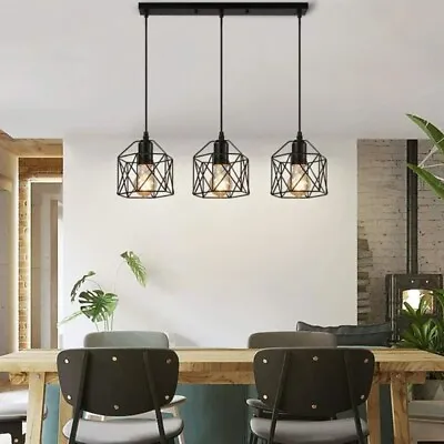 Vintage Industrial Pendant Light Modern Hanging Retro Lamp LED Ceiling Lights • £19.99