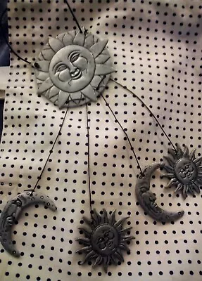 Vintage Spoontique Pewter Sun & Moon  Celestial Mobile • $25