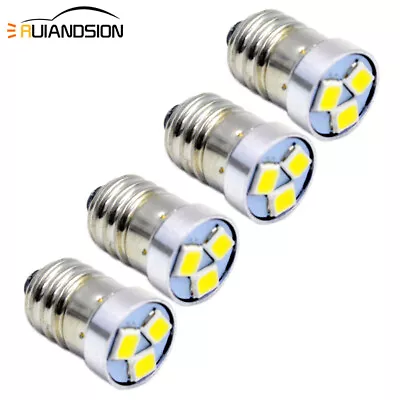 4pcs 3030Chip DC 3V 12V E10 LED 6000K 120lm For Flashlight Torch Lamp Light Bulb • $10.99