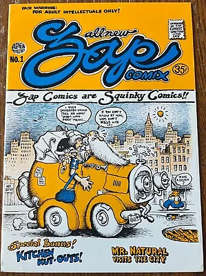 Zap Comics No.1 Robert Crumb 3rd Edition 1967 VF • $39.95