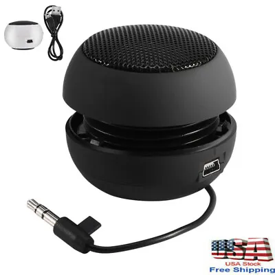 Portable Stereo Mini Speaker 3.5mm Jack Plug In For Laptop Tablet Phone US Sell • $10.49