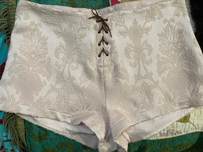$45 • Buy Spell Anastasia Pearl Brocade Lace Up Shorts