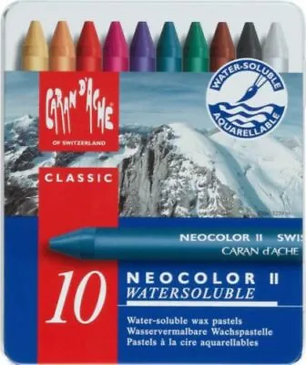 Caran D'Ache Neocolor II Water Soluble Wax Pastels | Sets Of 10 15 30 40 84 • £16.99