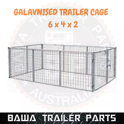 Galvanised Trailer Cage 6x4x2 Feet With Fittings! BOX TUBING ! TRAILER PARTS! • $350