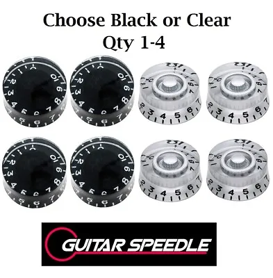 $5.99 • Buy Guitar Or Bass Volume Tone Control Speed Dimebag Knobs Black Or Clear Bonus Pick