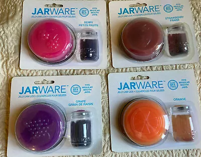 JarWare Mason Jar Canning Lids Orange Grape Berry Regular Mouth FREE USA SHIP • $5.95