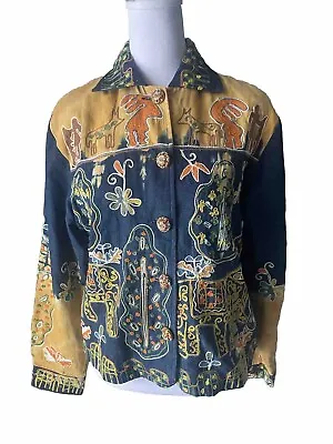 Sandy Starkman Women's Vintage Embroidered Jacket/Blazer/Coat Small • $25