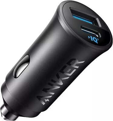 Anker USB-C Car Charger 30W 2-Port Type-C Adapter PowerIQ 3.0 For IPhone/Samsung • $9.99