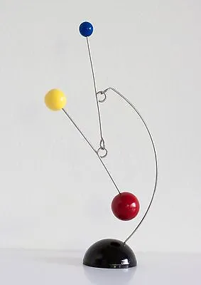 Red Yellow Blue & Black Tabletop Mobile Mid-century Modern Sculpture Stabile • $60