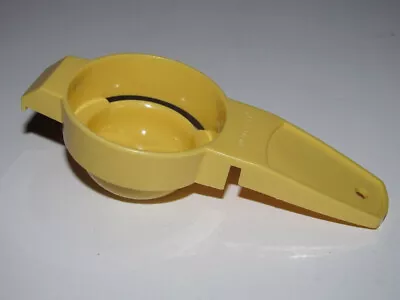 Vintage 1970's Tupperware Yellow Egg Yolk Separator Strainer Yolkster #779-10 • $4.99