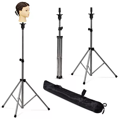 133cm Adjustable Tripod Stand Holder Training Head Hairdressing  Mannequin Doll • £10.89