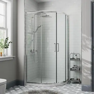 900mm X 900mm Quadrant Shower Enclosure Walk In Cubicle Framed 8mm Safety Glass • £239.97