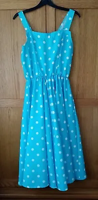 50's Polka Dot Circle Dress And Petticoat  • £18