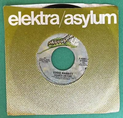 Eddie Rabbitt - 45RPM - Hearts On Fire The Girl On My Mind - Elektra - 1978 • $3.50
