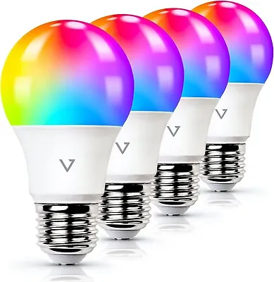 4 Pack Smart Light Bulb WiFi LED A19 9W E26 DIMMABLE MULTI COLOR TUNABLE WHITE • $16.88