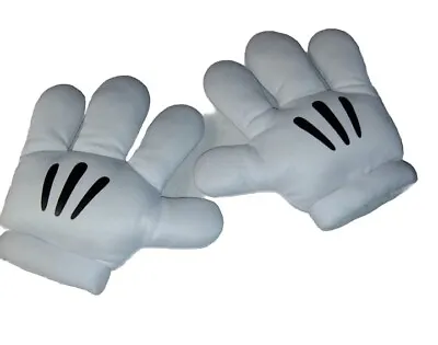 Mickey Mouse Hands Gloves Costume Disney Minnie Plush Stuffed White • $20