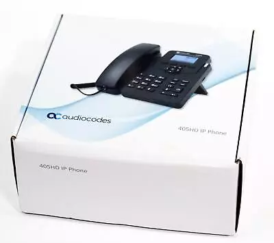 AudioCodes UC405HDEG 405HD 2 Line 4 Soft Keys VoIP Phone Skype SIP • $59