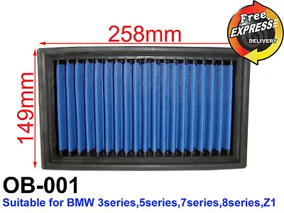 $67 • Buy High-Flow Simota Air Filter For BMW 3 5 7 8 Series Z1 OB-001