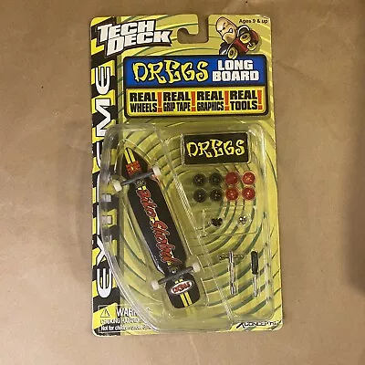 Vintage TECH DECK DREGS LONGBOARD SKATEBOARD SECTOR NINE 2000 NEW Series 4800 • $38