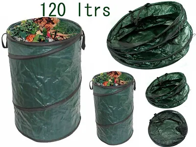 £10.99 • Buy Strong Pop-up Garden Bag Tidy Waste Bag Bin Refuse Sack Bag Leaves Grass Cutting