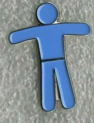 Prostate Cancer Awareness Pin Badge. Support Ribbon Design. Metal. Enamel • £2