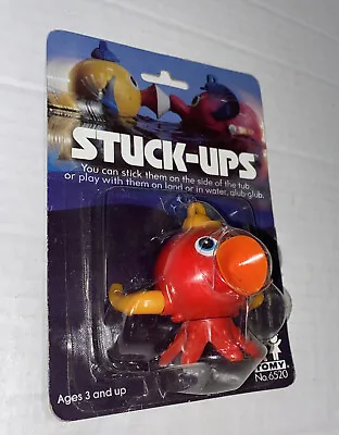 $25.99 • Buy Vintage 80’s TOMY Stuck Ups Wind Up Water Toy On Card Red Figure Free Shipping