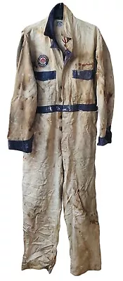 Vintage Packard Approved Service Go-Pfor Car Mechanic Coverall Union Made Sz  42 • $0.99