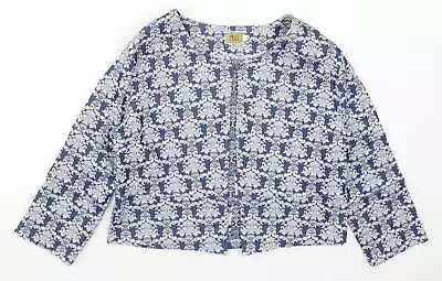 N And Willow Womens Blue Geometric Jacket Size L • £7