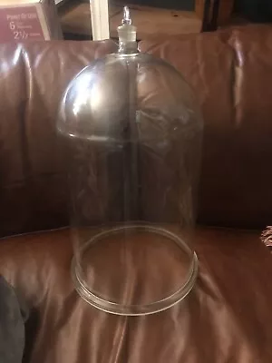 Vintage Rare Tall 17 Inch Pyrex Glass Bell Jar Dome Cloche Large • $275