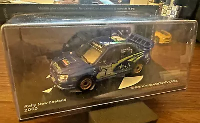 SUBARU Impreza WRC 2003 Rally New Zealand 1:43 Scale Detailed Car Diorama Case • $35.95