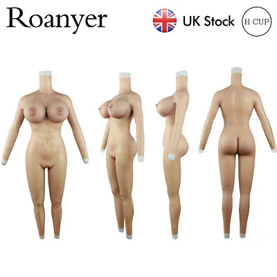 £349 • Buy Roanyer Silicone Breast Forms H Cup Fullbody Pants Transgender Drag Queen
