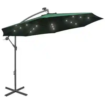 $191.99 • Buy VidaXL Cantilever Umbrella With LED Lights&Steel Pole 300/350cm Multi Colours