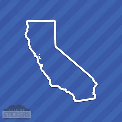 California CA State Outline Vinyl Decal Sticker • $2.79