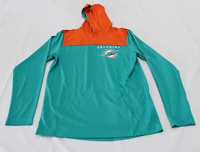 Miami Dolphins Men's Nike Fan Gear L/S Pullover Hoodie JW7 Aqua Small NWT • $56.99