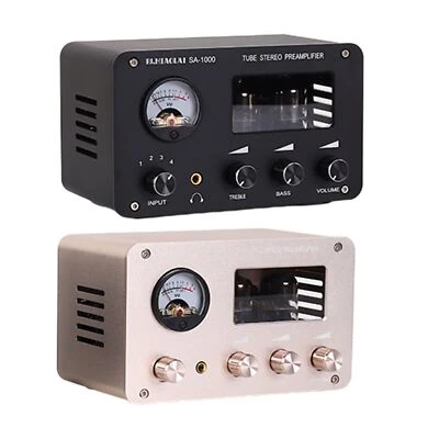 $66.54 • Buy 4 -Way HiFi Vacuum Tube Preamp Stereo Audio Switcher Box Desktop Headphone Amp